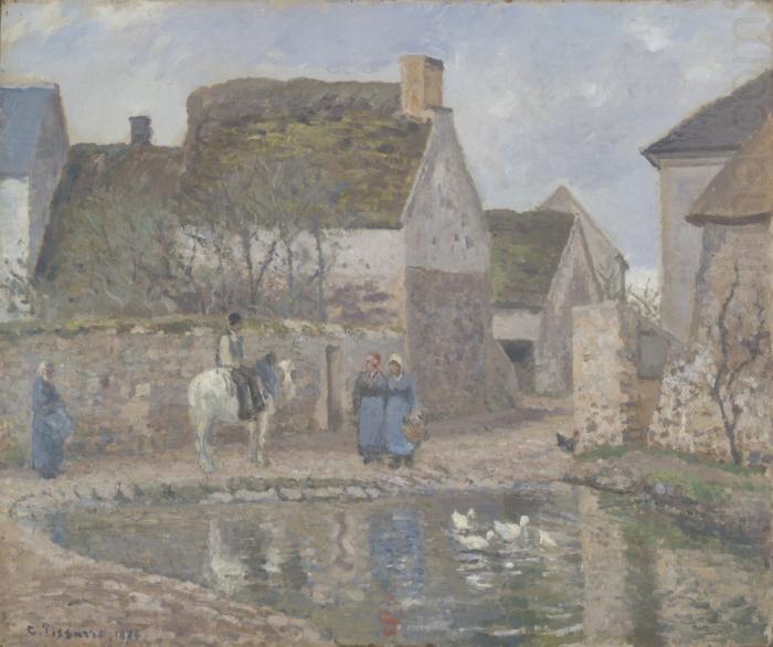 The Pond at Ennery, Camille Pissarro
